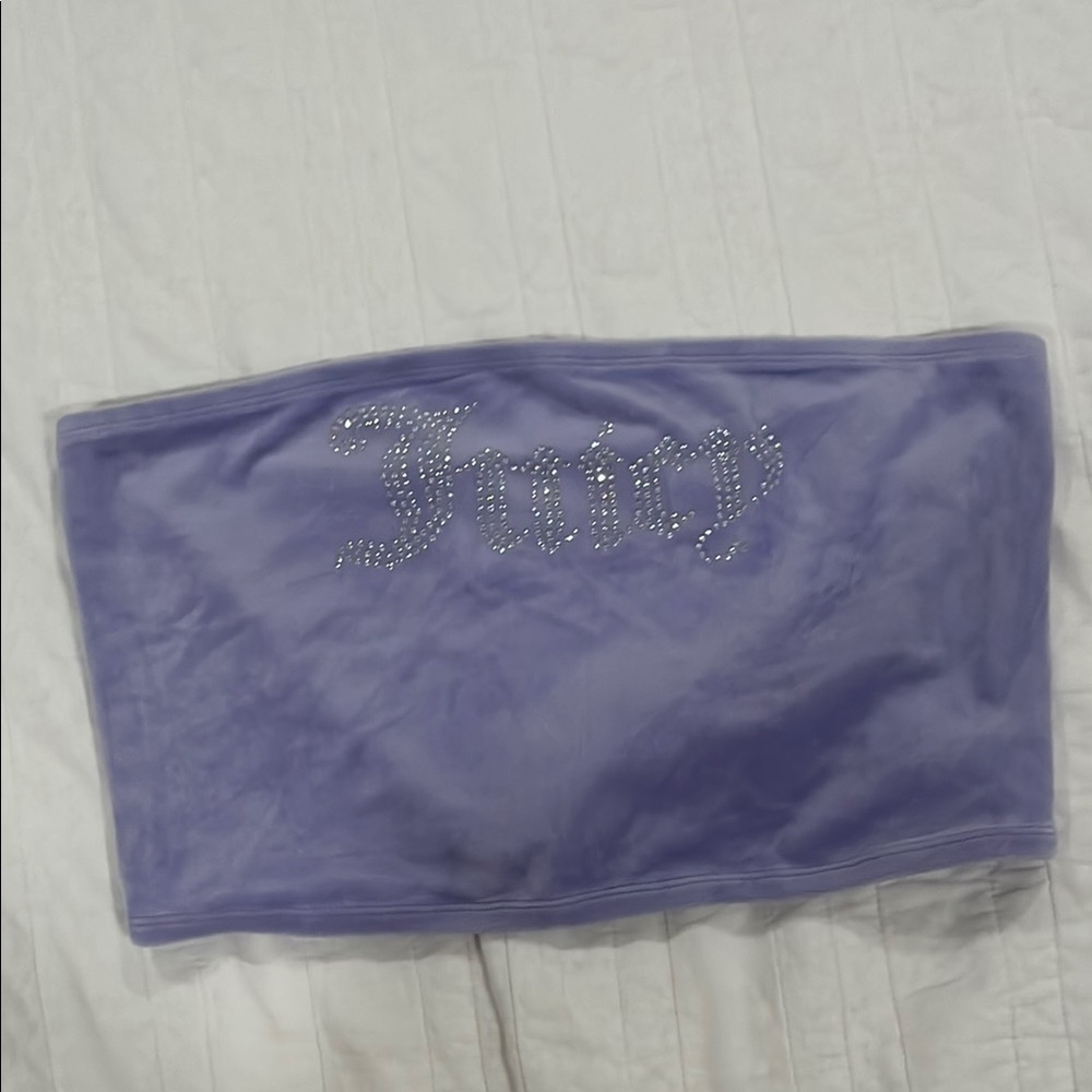 Juicy Couture Purple Tube Top with Rhinestones